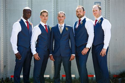 navy suits groomsmen